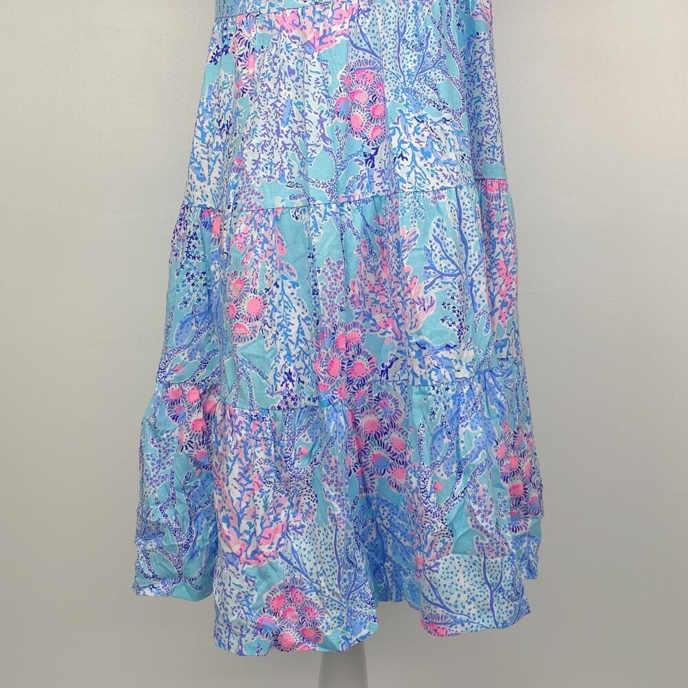 NWOT Lilly Pulitzer Kawai Flutter Sleeve Blue Ibiza Now You Sea Me M,L,XL - Picture 9 of 16